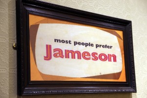 Most people prefer Jameson vintage ad in An Pucan Pub Galway_0506